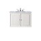 James Martin Vanities Athens 30in Single Vanity, Glossy White w/ 3 CM Carrara White Top E645-V30-GW-3CAR - alternate 6